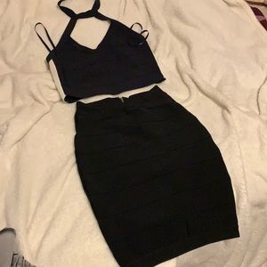 3/$20 Bebe top nd skirt set